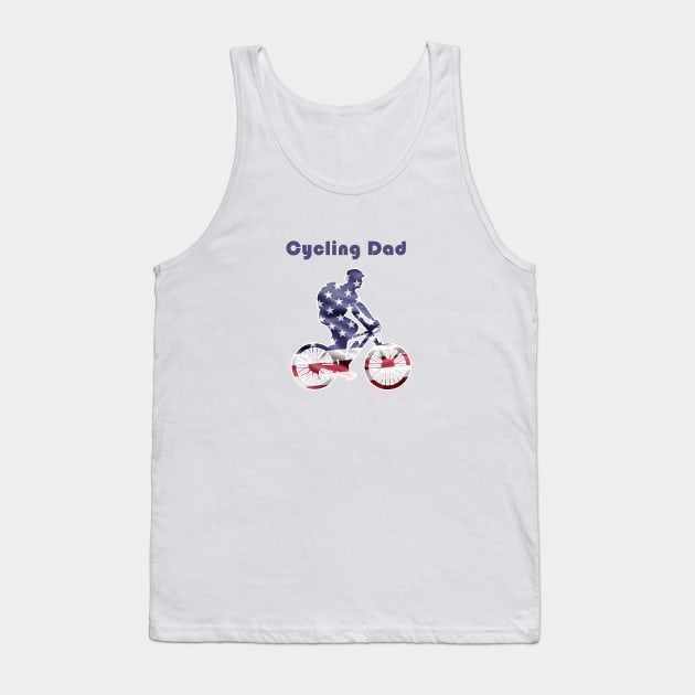 Cycling Dad | Bike Rider & Cyclist Father's Day Gift Funny Tank Top by FoolDesign